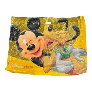 Disney Store‎ Shopping Bag Mickey Mouse Pluto Yellow Collectible Large Jumbo